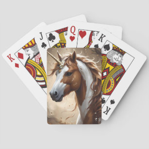 Jeu De Cartes Whispers De L'Imaginaire Brown Et Blanc Unicorn,