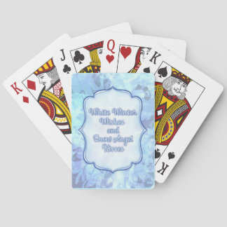 Jeu De Cartes White Winter Wings & Snow Angel Kisses Whimsical