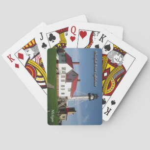 Jeu De Cartes Whitefish Point Lighthouse jouant aux cartes