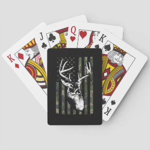 Jeu De Cartes Whitetail Buck Deer Hunting USA Camouflage Amériqu