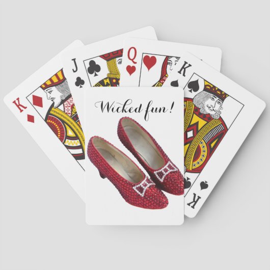 Jeu De Cartes Wicked Fun Ruby Red Slippers Chaussures jouant aux (dos)