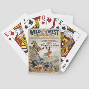 Jeu De Cartes Wild West Poker Cartes Personnaliser Nom Cadeau