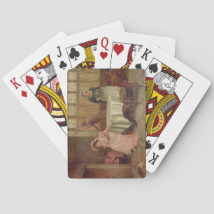 Jeu De Cartes "Will He Come ?" (oil on canvas)