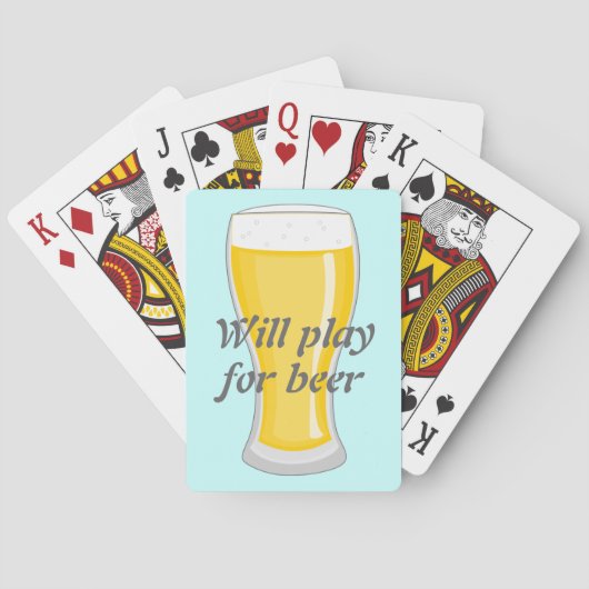 Jeu De Cartes Will Play pour Beer fun graphique (dos)