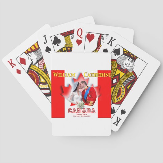 Jeu De Cartes William & Catherine Canada (dos)