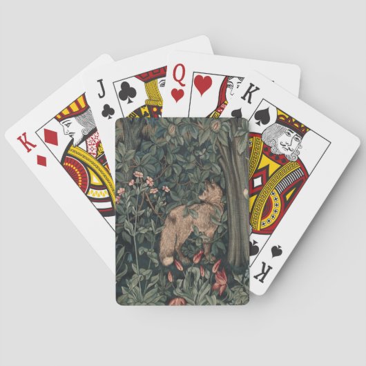 Jeu De Cartes William Morris Faune sauvage Fox (dos)