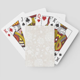Jeu De Cartes William Morris Floral Pattern in Sepia