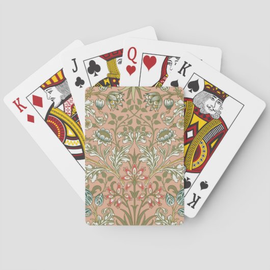 Jeu De Cartes William Morris Hyacinth Flower Rose Art (dos)