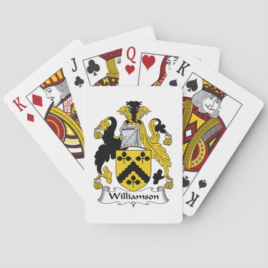 Jeu De Cartes Williamson Family Crest (dos)