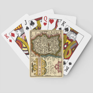 Jeu De Cartes Wiltshire Comté Angleterre Ancien Atlas Carte