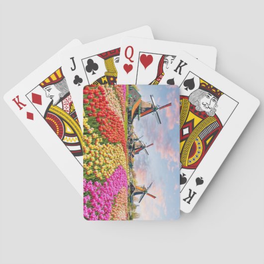 Jeu De Cartes Windmills, Keukenhof, Pays-Bas (dos)