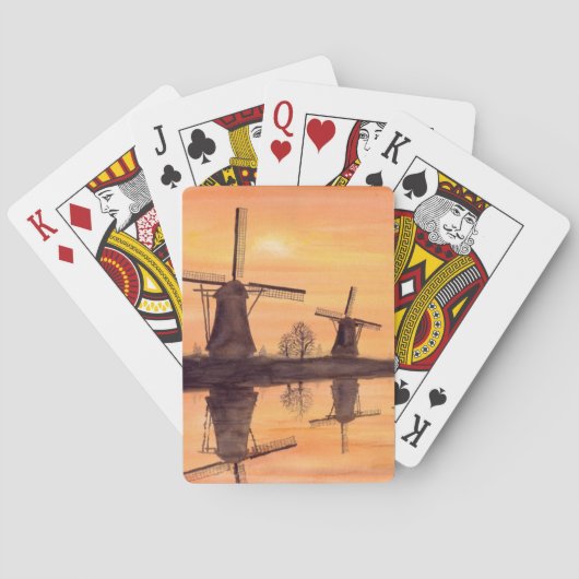 Jeu De Cartes Windmills Sunset (dos)