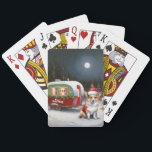 Jeu De Cartes Winter Corgi Caravan Christmas Adventure<br><div class="desc">Laissez-vous tenter par la magie d'une nuit d'hiver enneigée alors qu'une caravane glisse gracieusement à travers le paysage illuminé par la lune. La beauté sereine de la neige scintillante et l'éclat enchanteur de la lune créent une scène captivante, promettant une aventure de Noël inoubliable remplie de chaleur, de joie et...</div>
