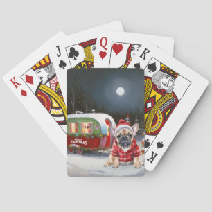Jeu De Cartes Winter French Bulldog Caravan Christmas Adventure