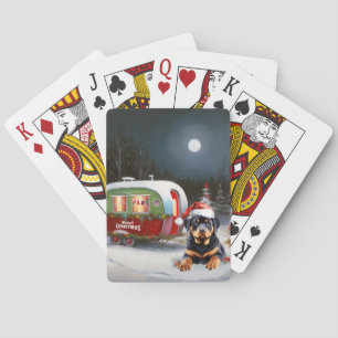 Jeu De Cartes Winter Rottweiler Caravan Christmas Adventure