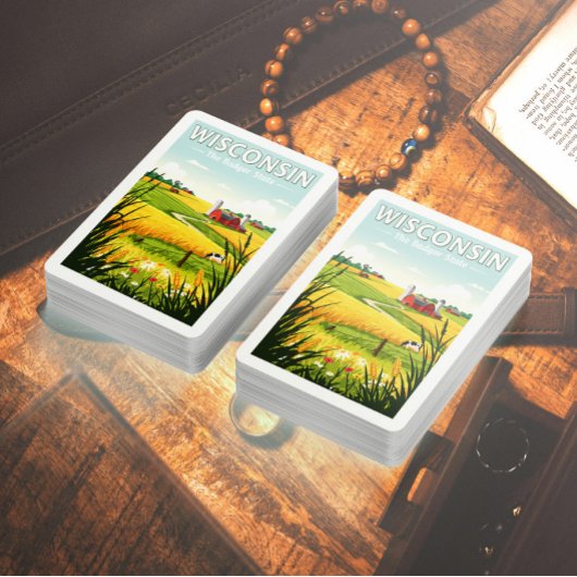 Jeu De Cartes Wisconsin vintage