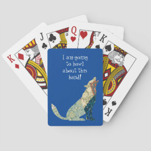 Jeu De Cartes Wolf Art Vintage Silhouette Jouer Cartes