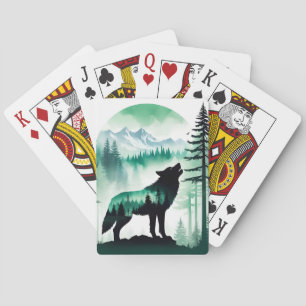 Jeu De Cartes Wolf Faune Animal Nature Environnement Forêt Art