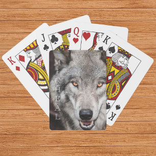 Jeu De Cartes Wolf Photo Nom personnalisé
