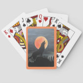 Jeu De Cartes Wolf Silhouette Peinture par Alfred Fox (dos)