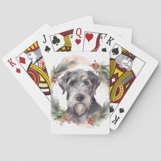 Jeu De Cartes Wolfhound Festive Wreath (dos)