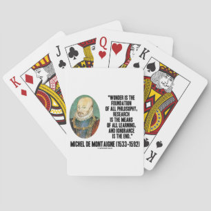 Jeu De Cartes Wonder Est La Fondation De La Philosophie Montaign