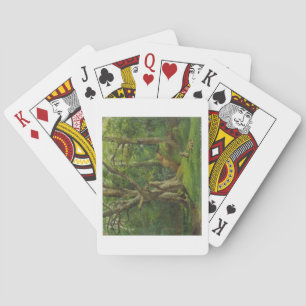 Jeu De Cartes Woodland Scene with Rabbits, 1862 (oil on canvas)