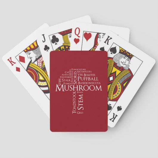 Jeu De Cartes Word Mushroom Lecture Cartes (Texte Blanc) (dos)