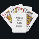 Jeu De Cartes World best dad ever fat ajouter nom texte sport te<br><div class="desc">conception</div>