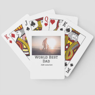 Jeu De Cartes World best dad ever fat ajouter nom texte sport te