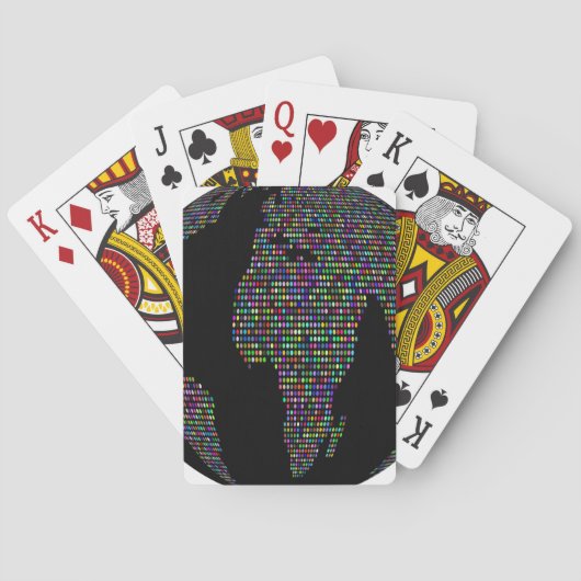 Jeu De Cartes world earth planet globe (dos)