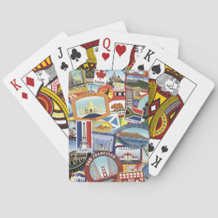 Jeu De Cartes World Travel Motif