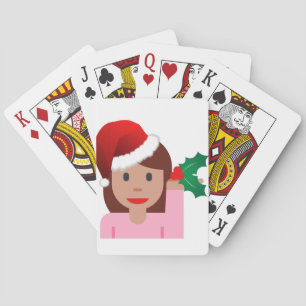 Jeu De Cartes xmas information fille émoji