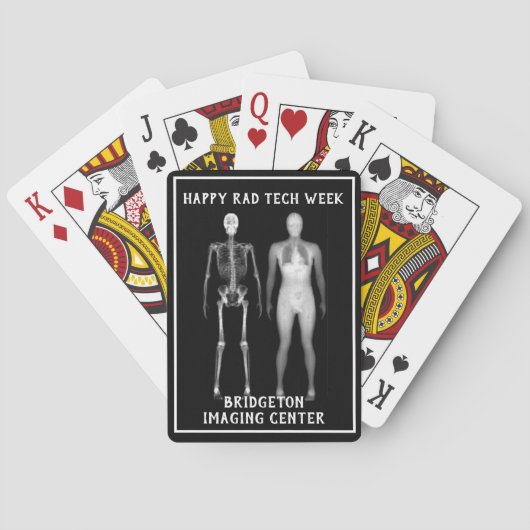 Jeu De Cartes Xray & CT Full Body "Happy Rad Tech Week" (dos)