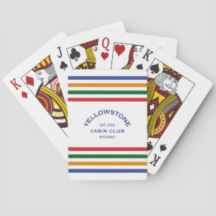 Jeu De Cartes Yellowstone Cabine Club Custom Crest Park Stripe