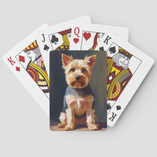 Jeu De Cartes Yorkshire Terrier Dog Pet Painting (dos)
