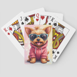 Jeu De Cartes Yorkshire Terrier drôle Kawaii Chien