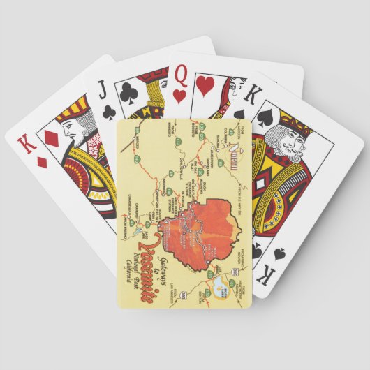 Jeu De Cartes Yosemite National Park CA Playing Cards (dos)