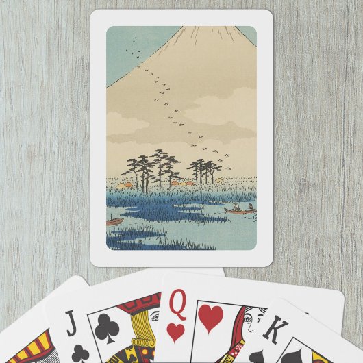 Jeu De Cartes Yoshiwara, Japon : Impression de blocs de bois Vin