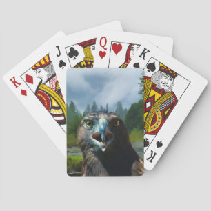 Jeu De Cartes Young Bald Eagle et Misty Alaskan River