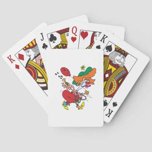 Jeu De Cartes Zany Woman Running Clown (dos)