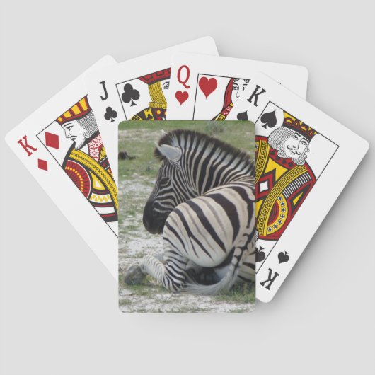 Jeu De Cartes Zebra Lie Down Lecture Cartes (dos)