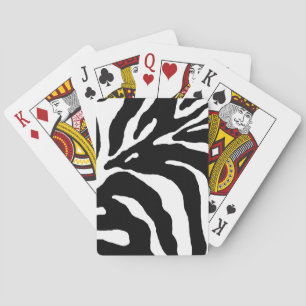 Jeu De Cartes Zebra Stripe Poster de animal