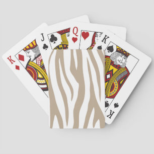 Jeu De Cartes Zèbre beige