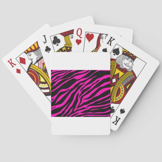 Jeu De Cartes zèbre rose (dos)