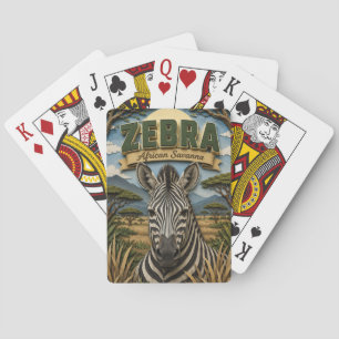 Jeu De Cartes Zèbre Savane Africaine POPCUT
