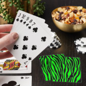 Jeu De Cartes Zèbre Vert Citron (In Situ)