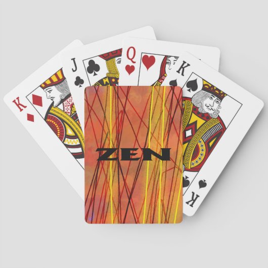 Jeu De Cartes Zen black wire Poker jouer aux cartes (dos)