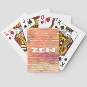 Jeu De Cartes Zen blanc roseaux Poker jouer aux cartes