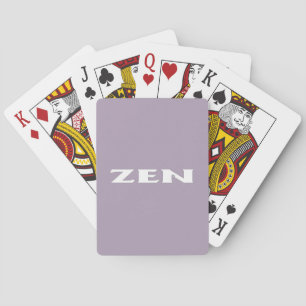 Jeu De Cartes Zen white grey Poker jouer aux cartes